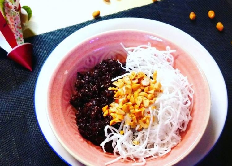 Cách nấu xôi nếp cẩm