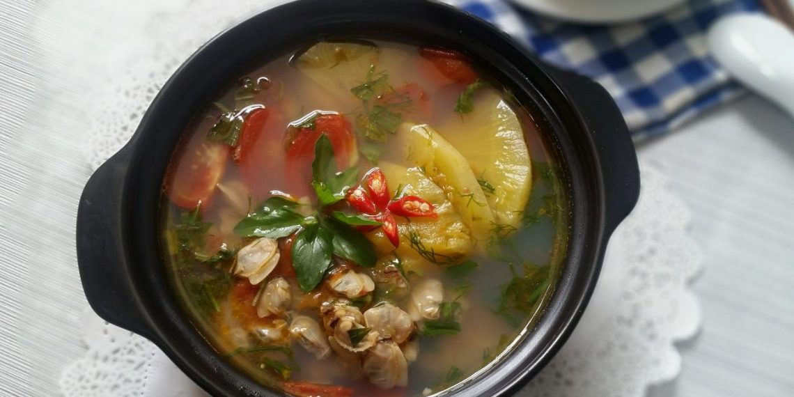 canh ngao nấu chua