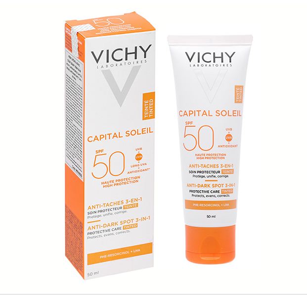 Review kem chống nắng Vichy nâng tone da Anti Dark Spot