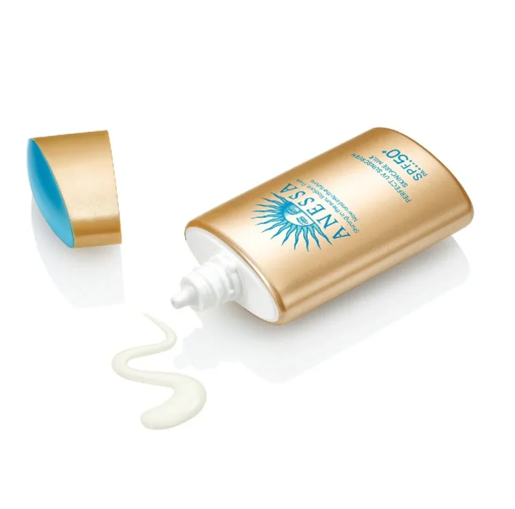 Kem chống nắng cho tuổi 30 Anessa vàng Perfect UV Skincare Milk