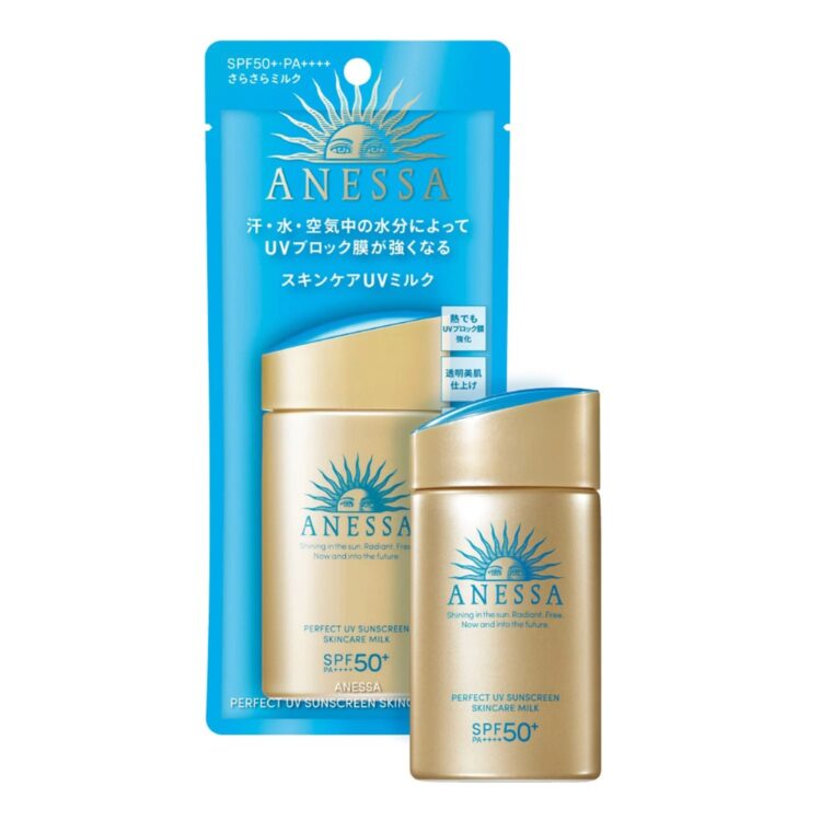 Kem chống nắng cho tuổi 30 Anessa vàng Perfect UV Skincare Milk